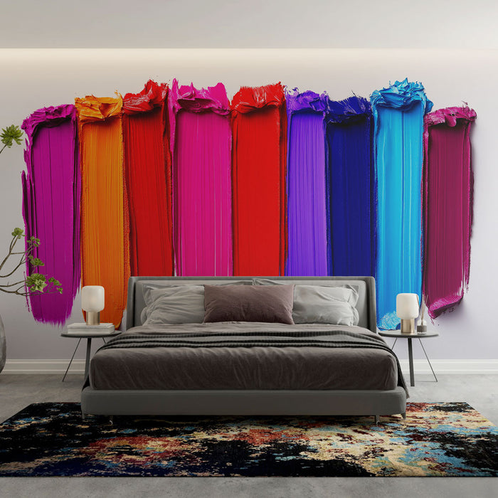 Фототапет дъга | Живопис с нож