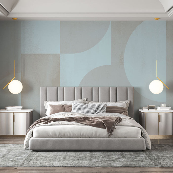 Tapeta umění art deco | Odstíny modré