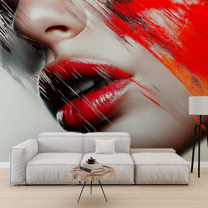 Tapeta | Abstraktní design s cákanci jasných barev