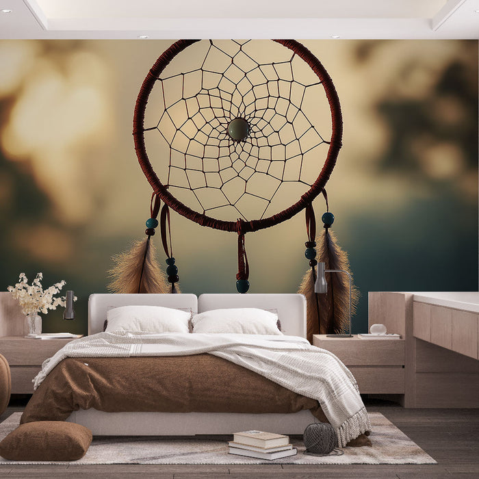 Papel pintado dream catcher | Natural elegancia y protección de los sueños