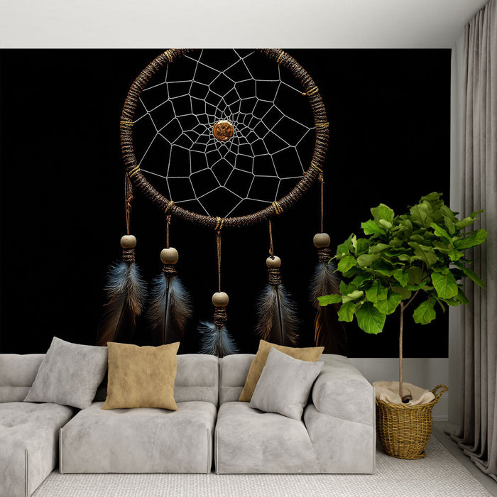 Papel de parede dream catcher | Elementos naturais e design elegante