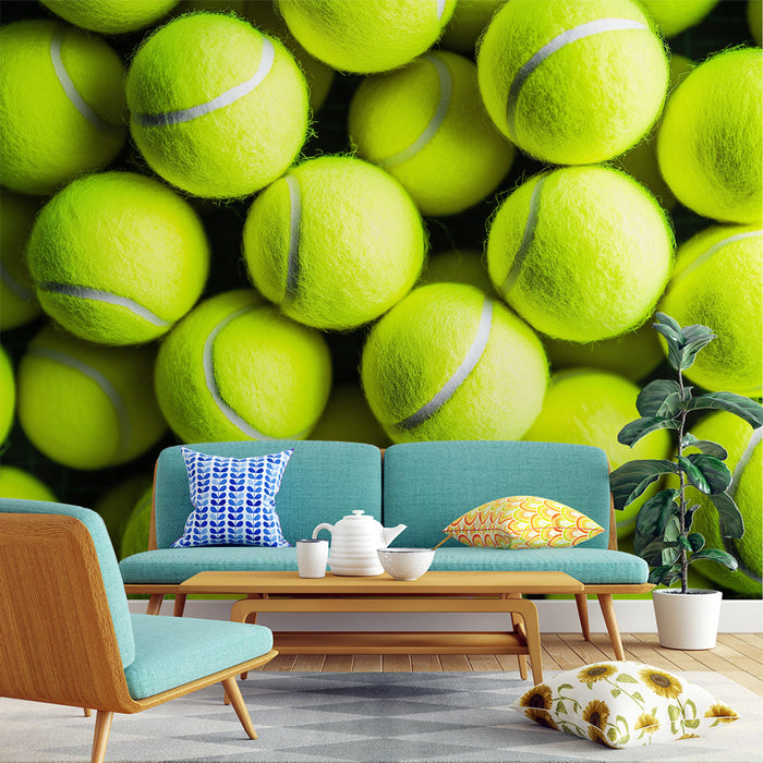 Tapeta piłka tenisowa | Zestaw fluorescencyjnych żółtych piłek dla graczy profesjonalnych i amatorów