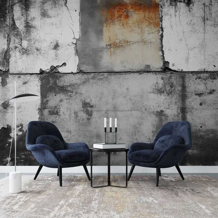 Papel pintado hormigón en bruto | Textura de pared de hormigón con variaciones de color