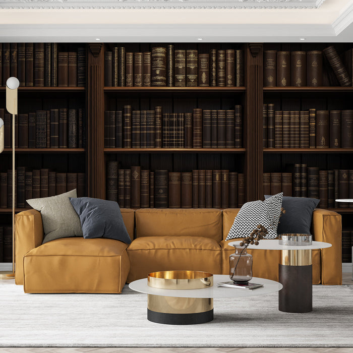 Seinatapeetide raamatukogu | Riiulid täis vanu raamatuid