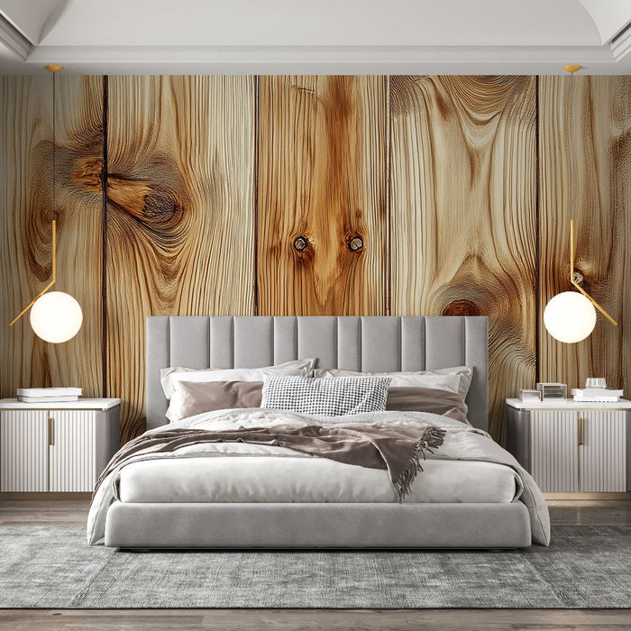 Tapetti puu | Luonnonpuun tekstuurilla korostetut solmut