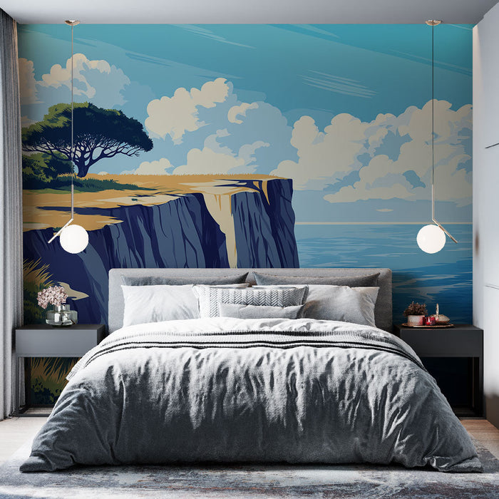 Foto Behang seaside | Kustlandschap met kliffen en oceaan