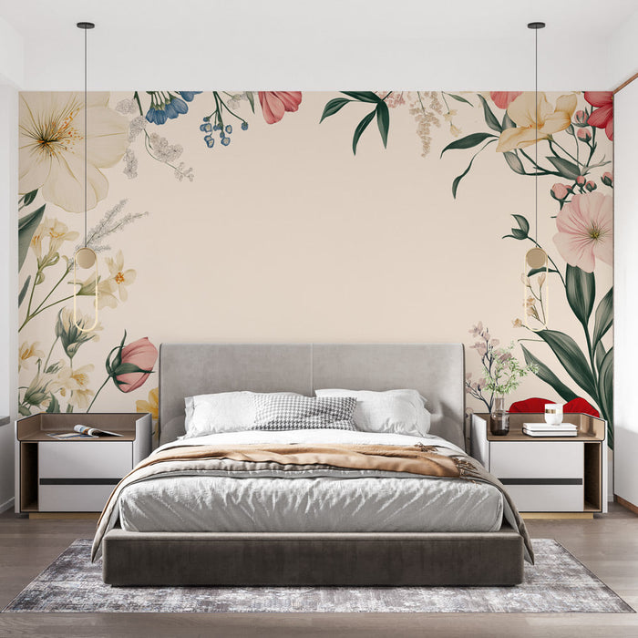 Mural Wallpaper bouquet of flowers | Floral assortment