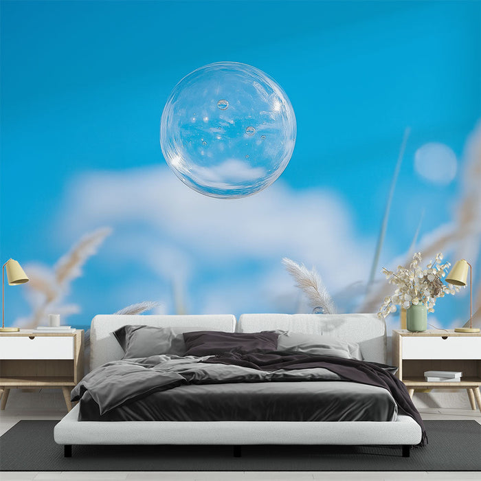 Mural Wallpaper bubble | Nature and lightness