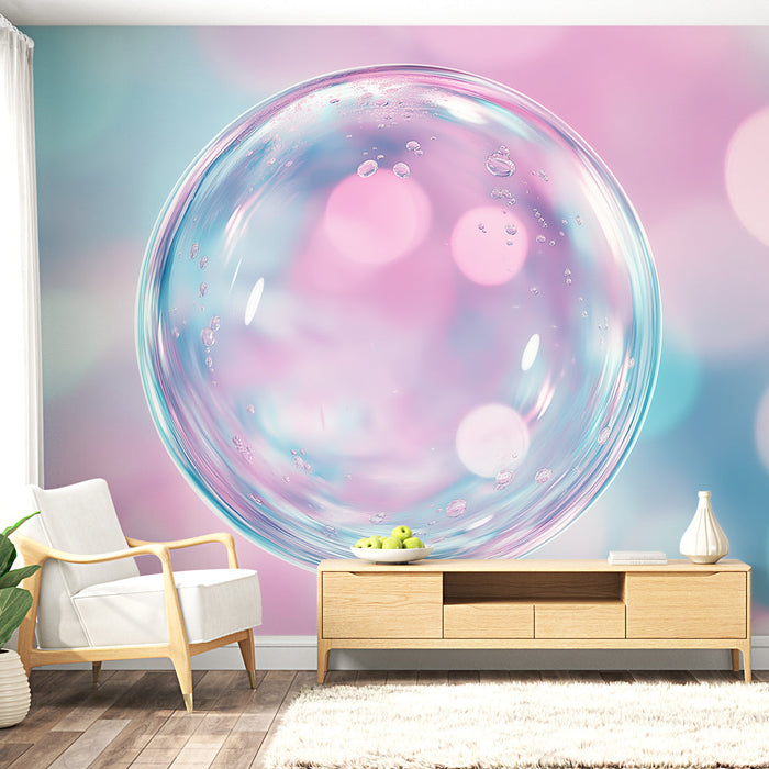 Carta da parati bolle d'acqua | Effetto leggero e colorato