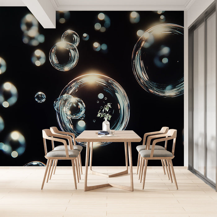 Carta da parati bolle d'acqua | Motivo luminoso e moderno