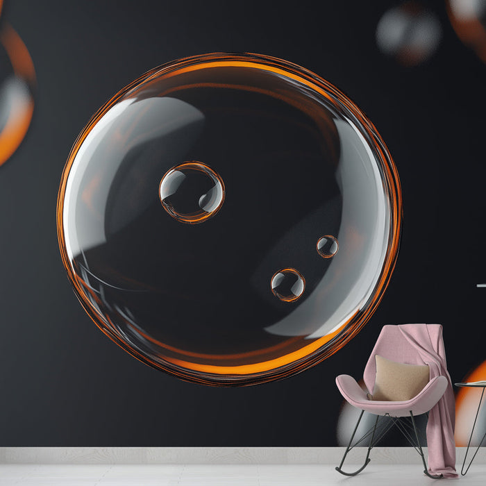 Foto Behang bubbles | Modern en dynamisch ontwerp