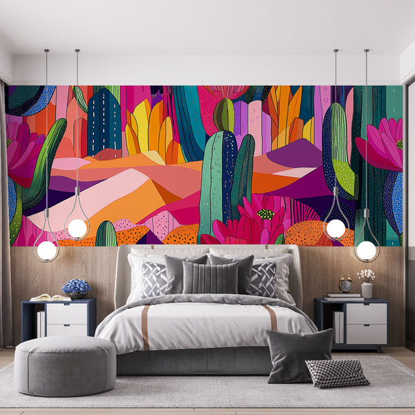 papier-peint-cactus-colore-