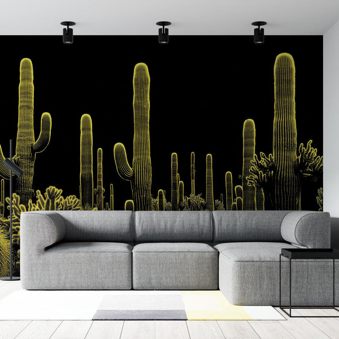 Mural Wallpaper kaktus | Lyst og moderne design