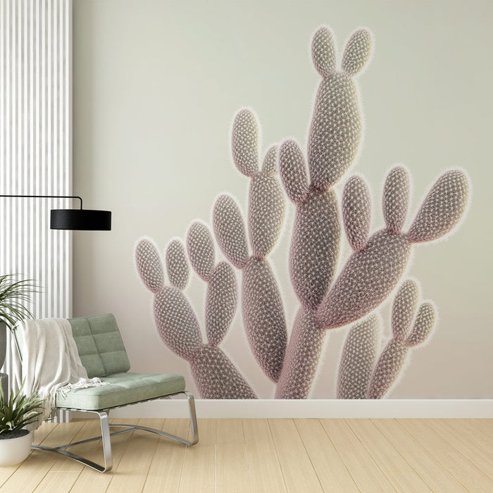 Mural Wallpaper cactus | Modern and pastel design