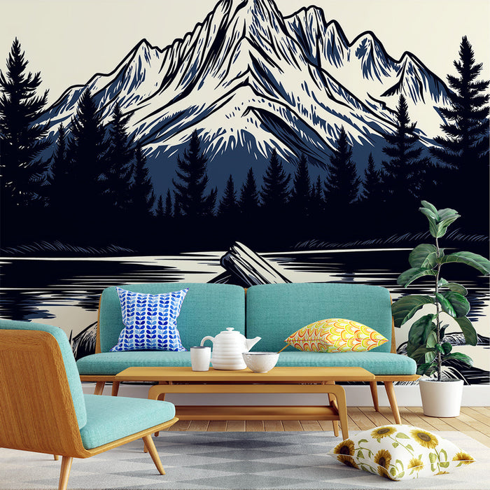 Tapetti camping | Rauhallinen vuoristomaisema nuotiolla