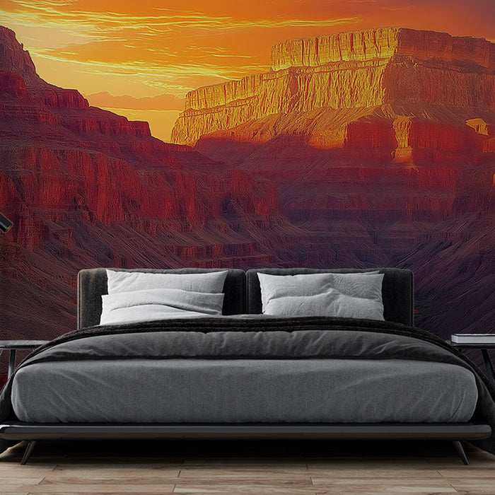 Papel de parede canyon | Pôr do sol sobre o Grand Canyon