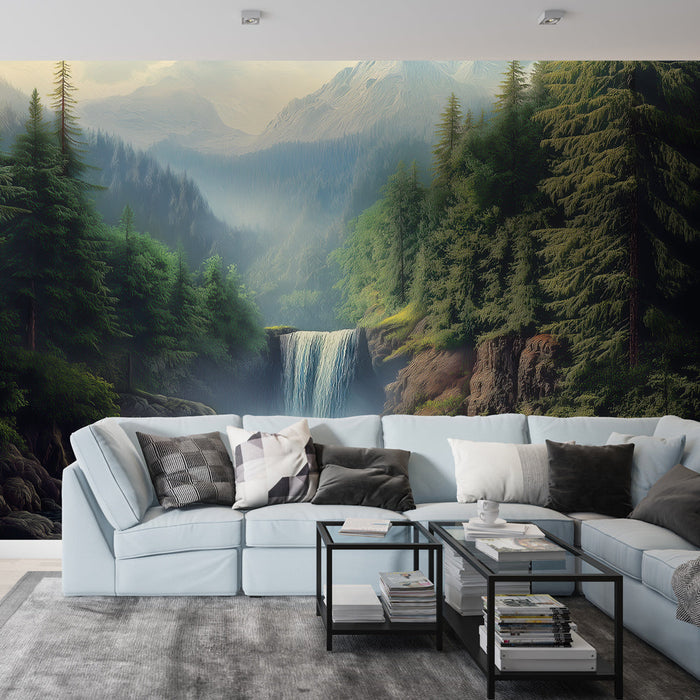 Fototapeet juga | Loodusmaastik juga ja mägedega