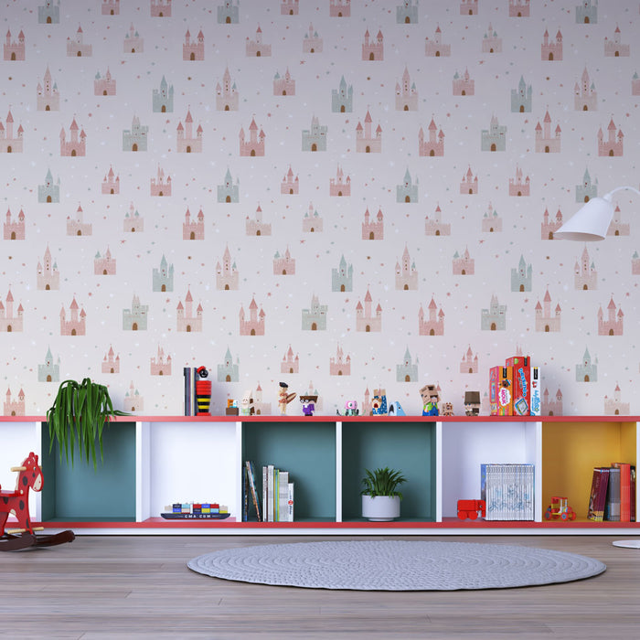 Tapete châteaux | Γοητευτικά παστέλ κάστρα σε μαλακό φόντο