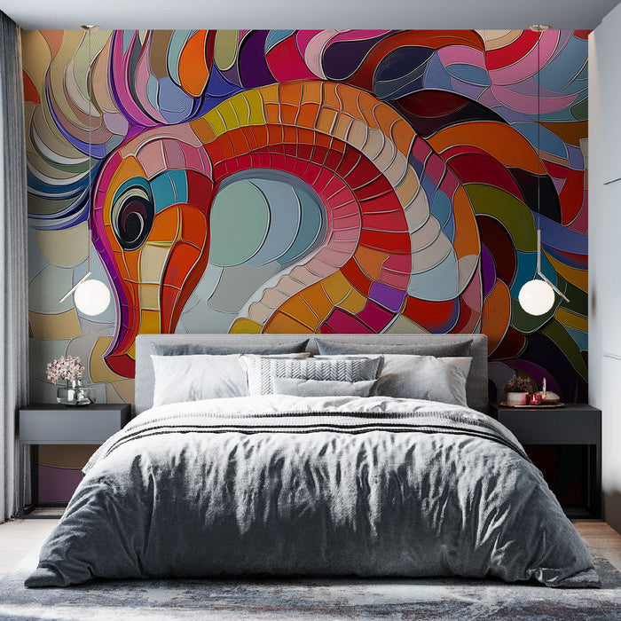 Tapeta mořský koník | Barevný a abstraktní vzor mořského koníka