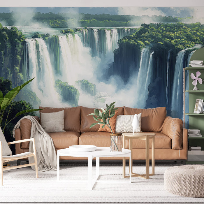 Muraaltapeet juga | Majesteetlik juga, mida ümbritseb rohelus