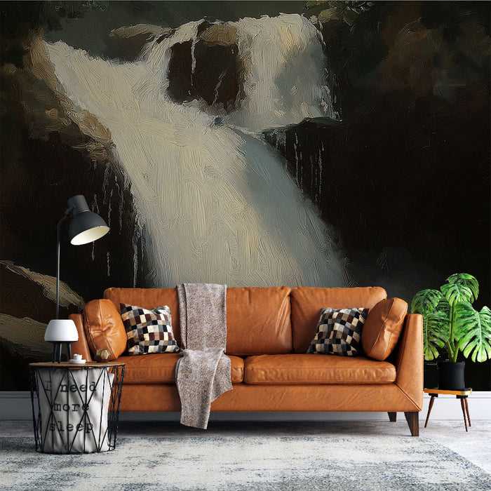 Fototapet fossefall | Beroligende bilde av en delikat kaskade