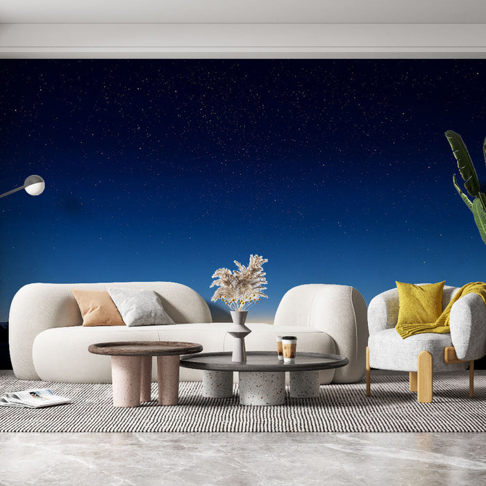 Papel pintado cielo estrellado | Un paisaje nocturno tranquilizador lleno de estrellas brillantes
