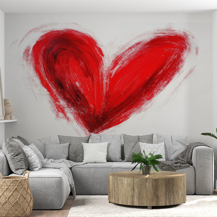 Seinatapeet süda | Punases ja mustas