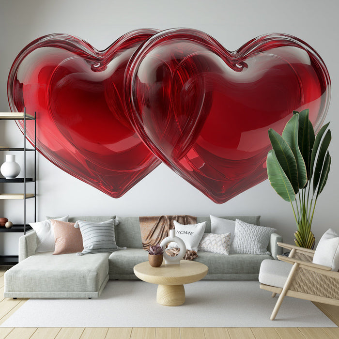 Fototapet hjerte | Rød sukker