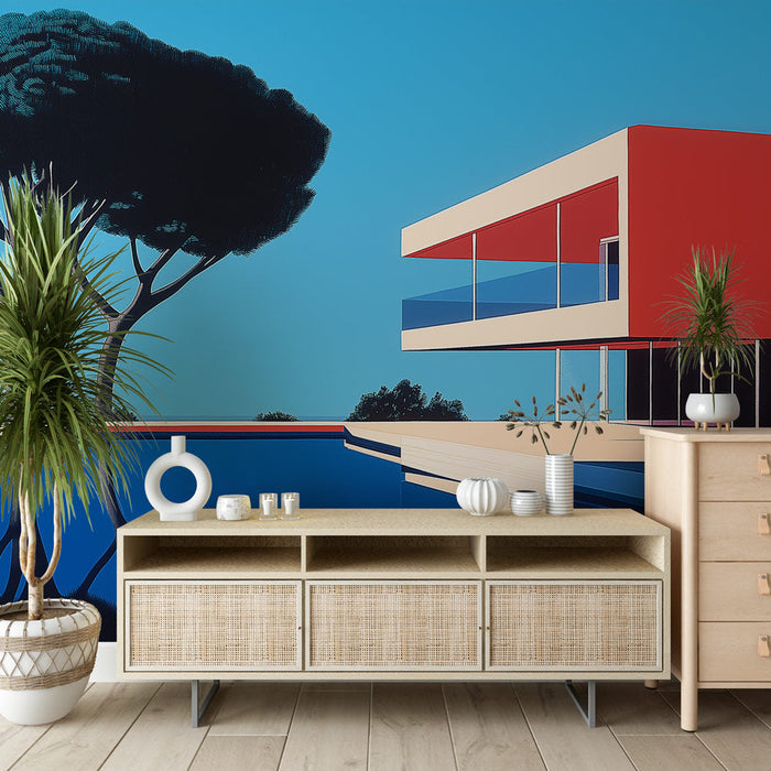 Σύγχρονο Tapete | Σύγχρονο σπίτι με φωτεινά χρώματα