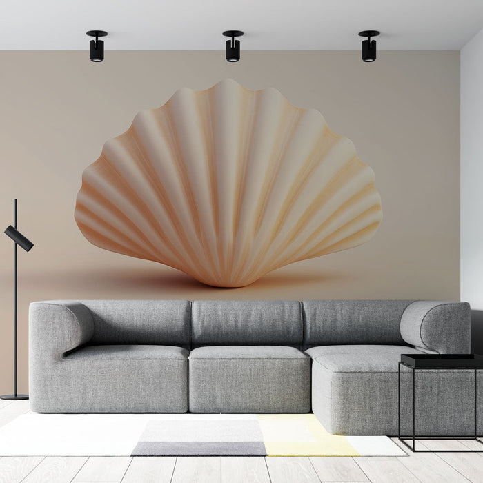 Nástěnná tapeta mušle | Elegantní mušle s jemnými odstíny