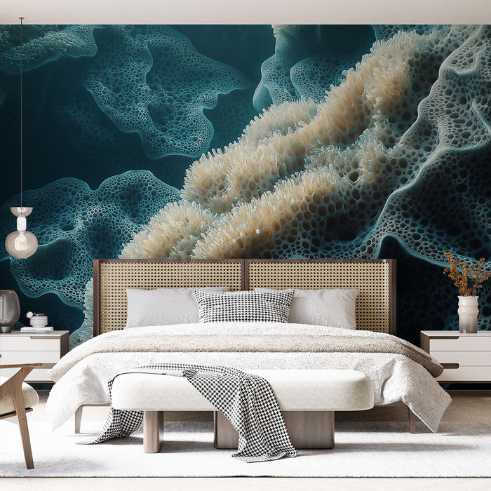 Mural Wallpaper coral | Delicate and elegant marine textures