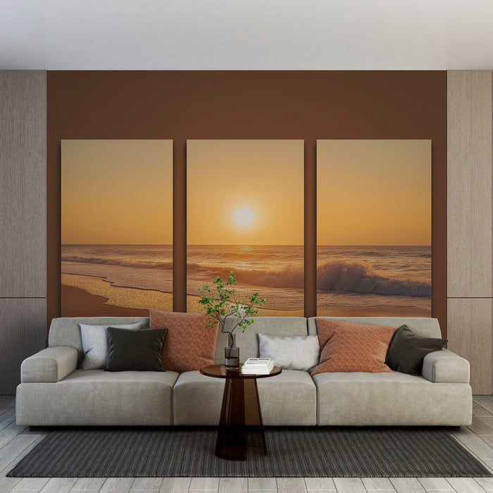 Fototapet ηλιοβασίλεμα στην παραλία | Μια άνετη και καταπραϋντική ατμόσφαιρα