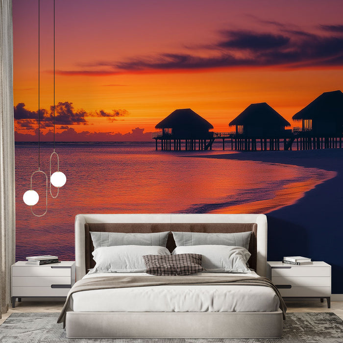 Seinatapeet päikeseloojang | Veestiladel villad