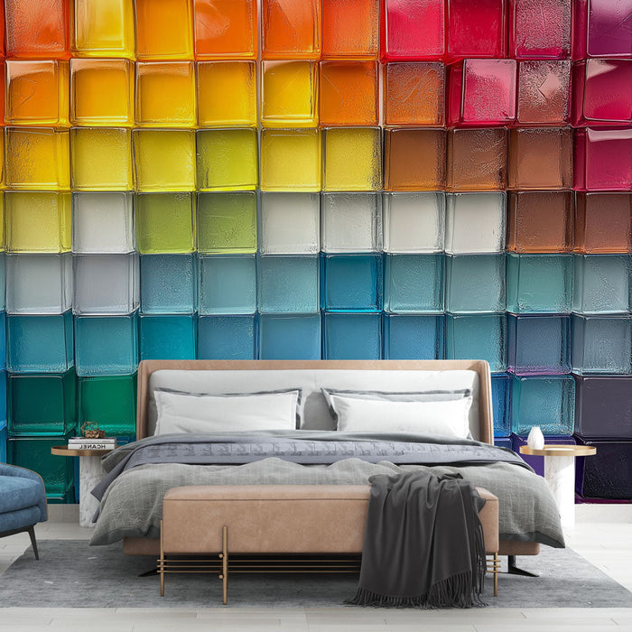 Tapet gradient farvet | En levende palet af farver i gradient nuancer