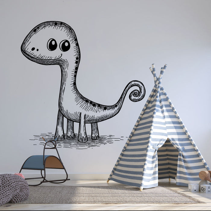 Mural Wallpaper dinosaur | Moro illustrasjoner for barn