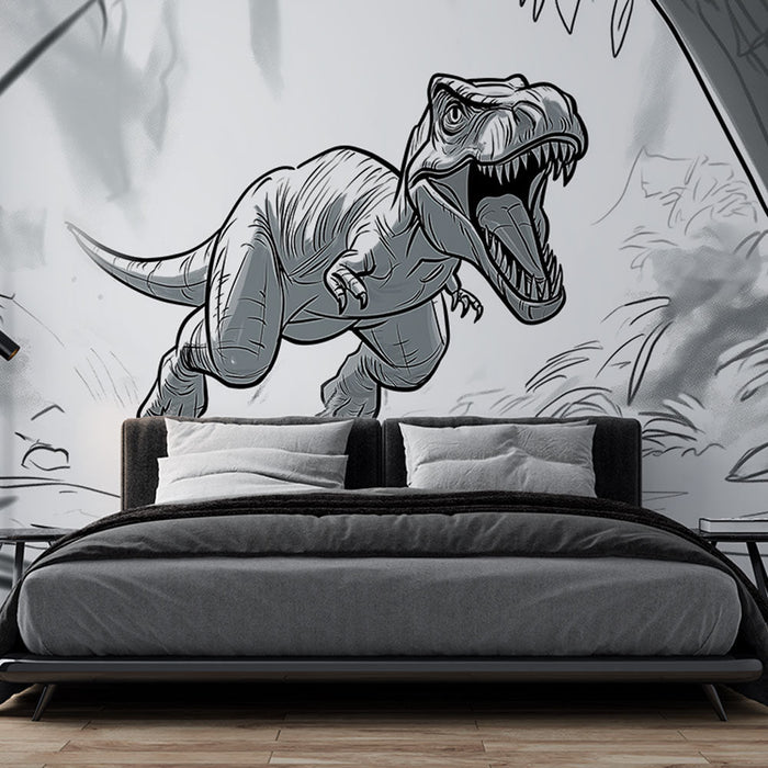 Mural Wallpaper dinosaur | Tyrannosaurus täisjooksus