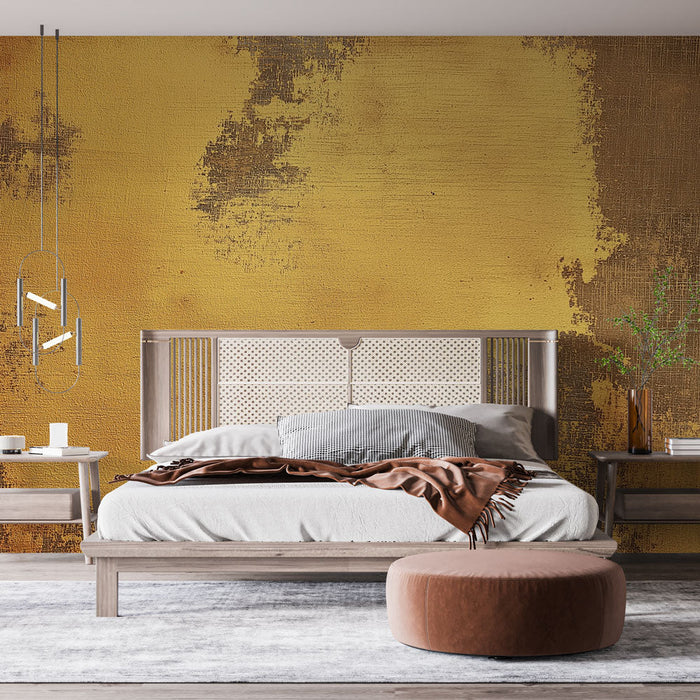 Papel pintado gold | Textured pattern with shades of gold and shadow