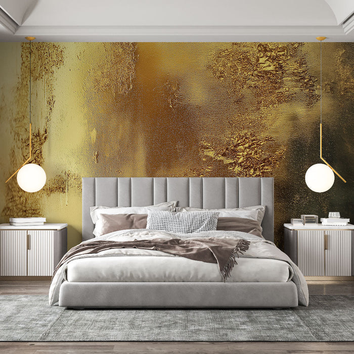 Foto Behang goud | Elegante textuur in gouden en metallic tinten