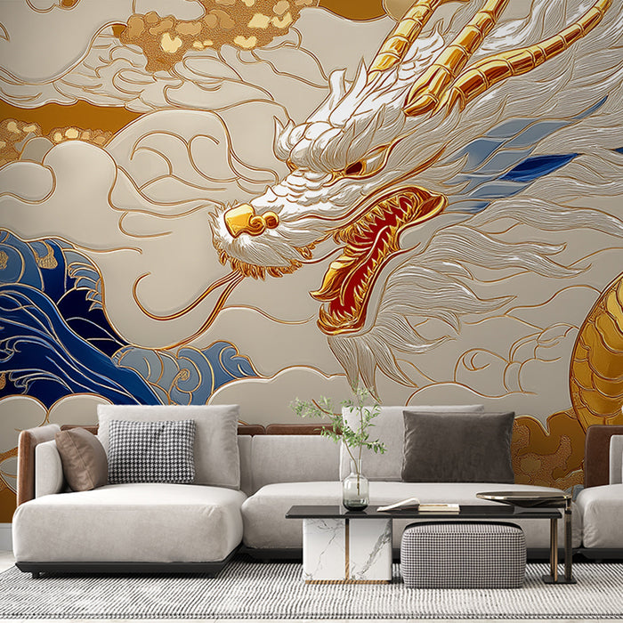 Seinatapeet Jaapani Draakon | Kuningliku Sinise ja Kulla Vahel