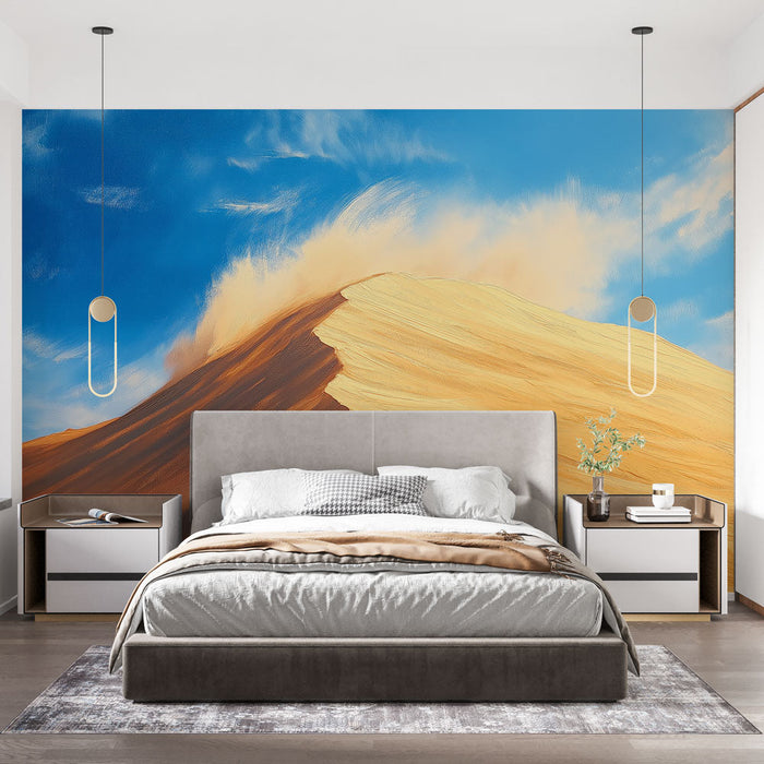 Фототапет пясъчни дюни | Златен пясък под ясно синьо небе