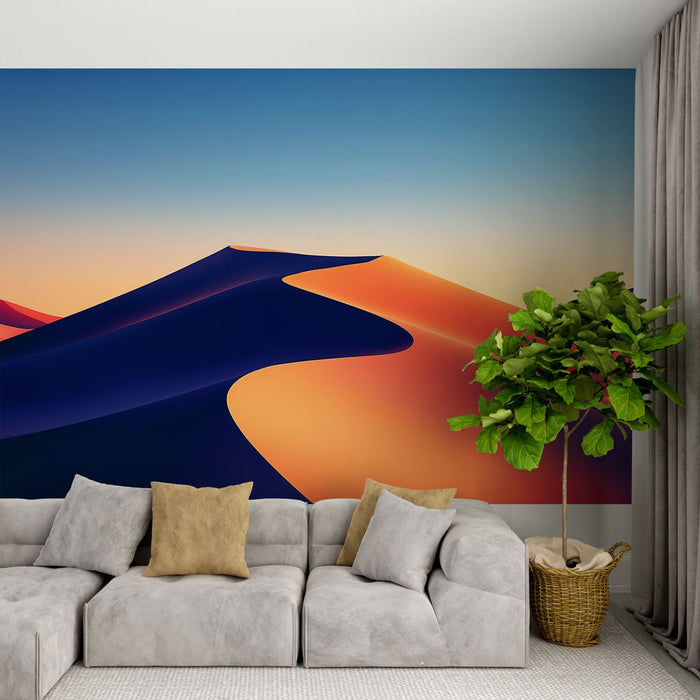 Mural Wallpaper dunes | Sand dunes at sunset