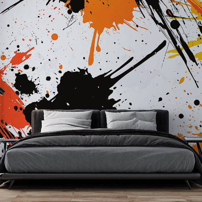 Tapeta s rozptýlením barvy | Dynamická směs jasných barev a abstraktních tvarů