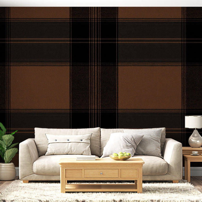 Tapetti | Tartan mustan ja ruskean välillä