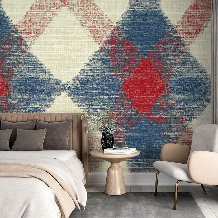 Mural Wallpaper plaid | Typical tartan diamonds