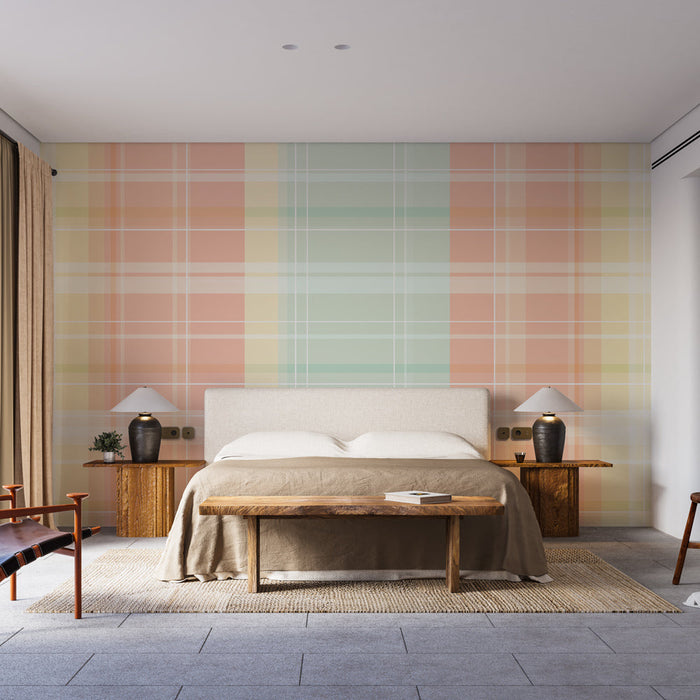 Seinapilt Tapeet | Pastellruudustik