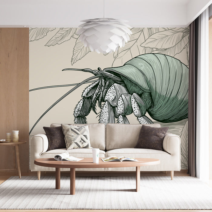 Tapete crawfish | Παλαιά εικόνα ενός crawfish σε φυσικό περιβάλλον