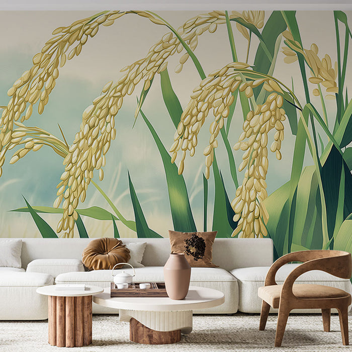 Tapet spice-grau | Spice de grâu aurii într-un câmp liniștit