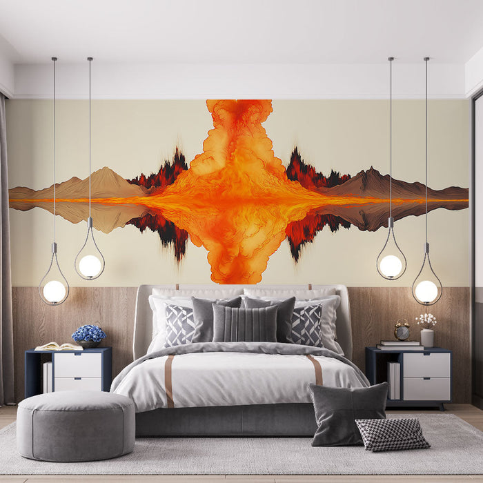 Tapeta sopky | Exploze jasných barev