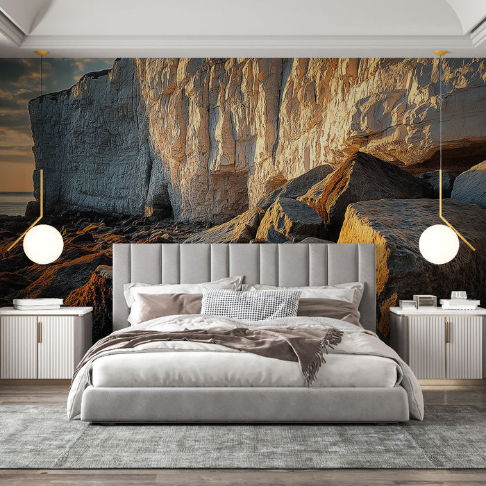 Фототапет скала | Красотата на скалите по залез слънце