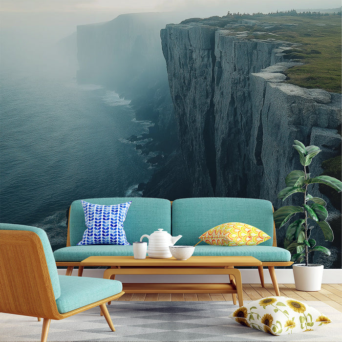 Foto Behang marine-cliff | Spectaculair uitzicht op een klif met uitzicht op de oceaan
